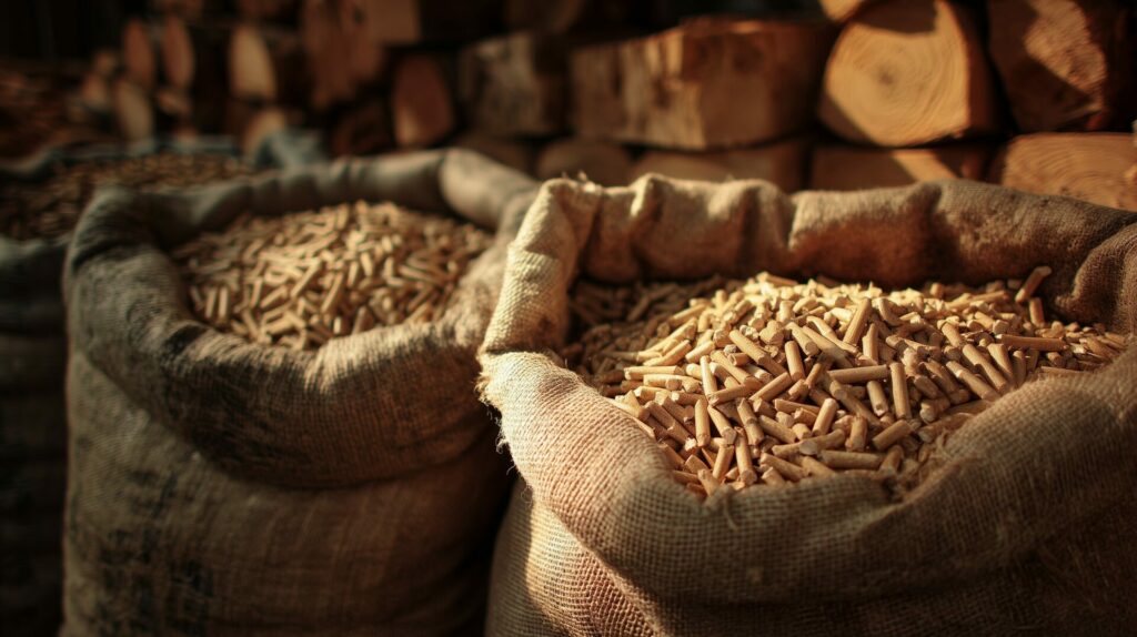 Sacs de pellets de bois