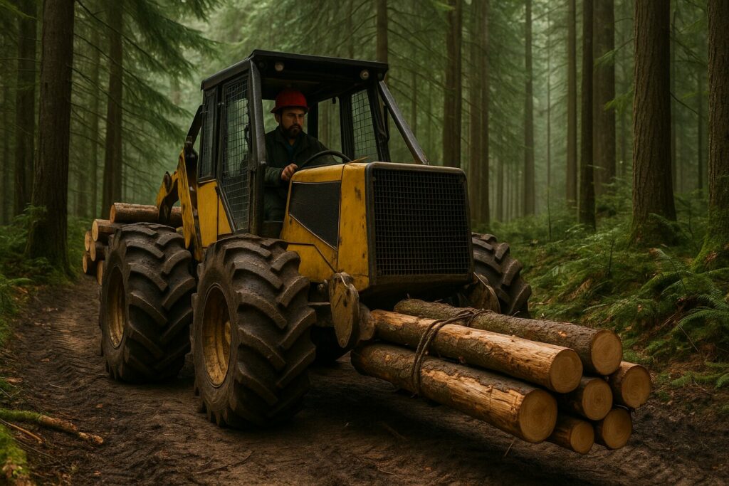 Skidder - matériel forestier