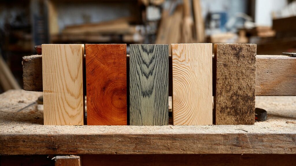 Différentes essences de bois